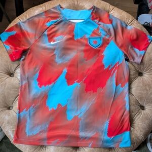 Nike Chicago Red Stars Soccer Jersey Size XL Blue Red Rare Jordan #23